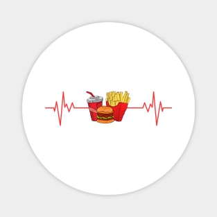 My heart beats for fast food Magnet